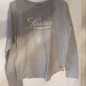 Ralph Lauren Grey Top Size Lg